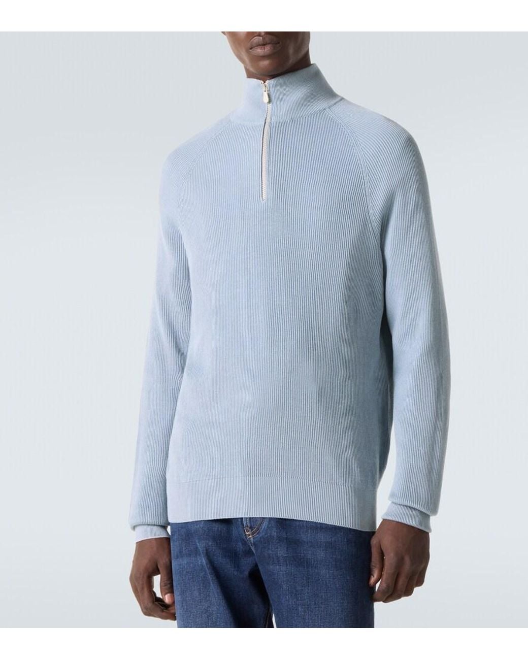 Pullover di Brunello Cucinelli in Blue da Uomo