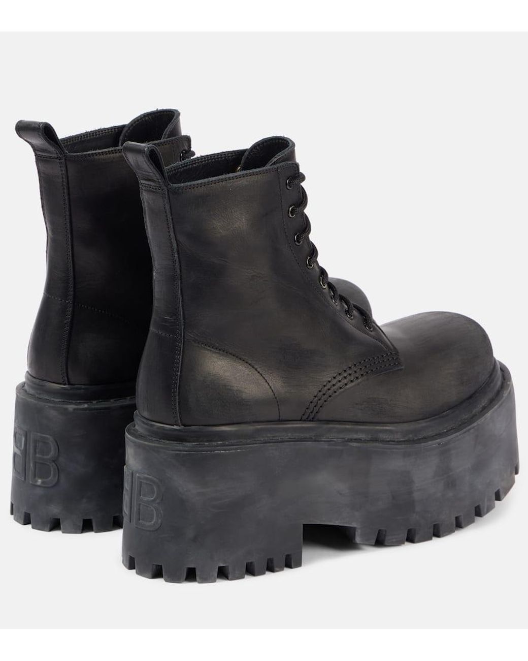 Balenciaga Black Leather Shoes