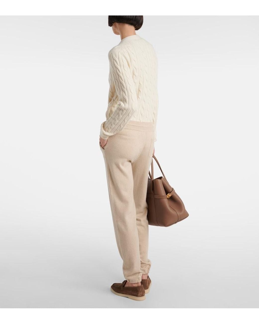 Loro Piana Natural Merano Cashmere Sweatpants