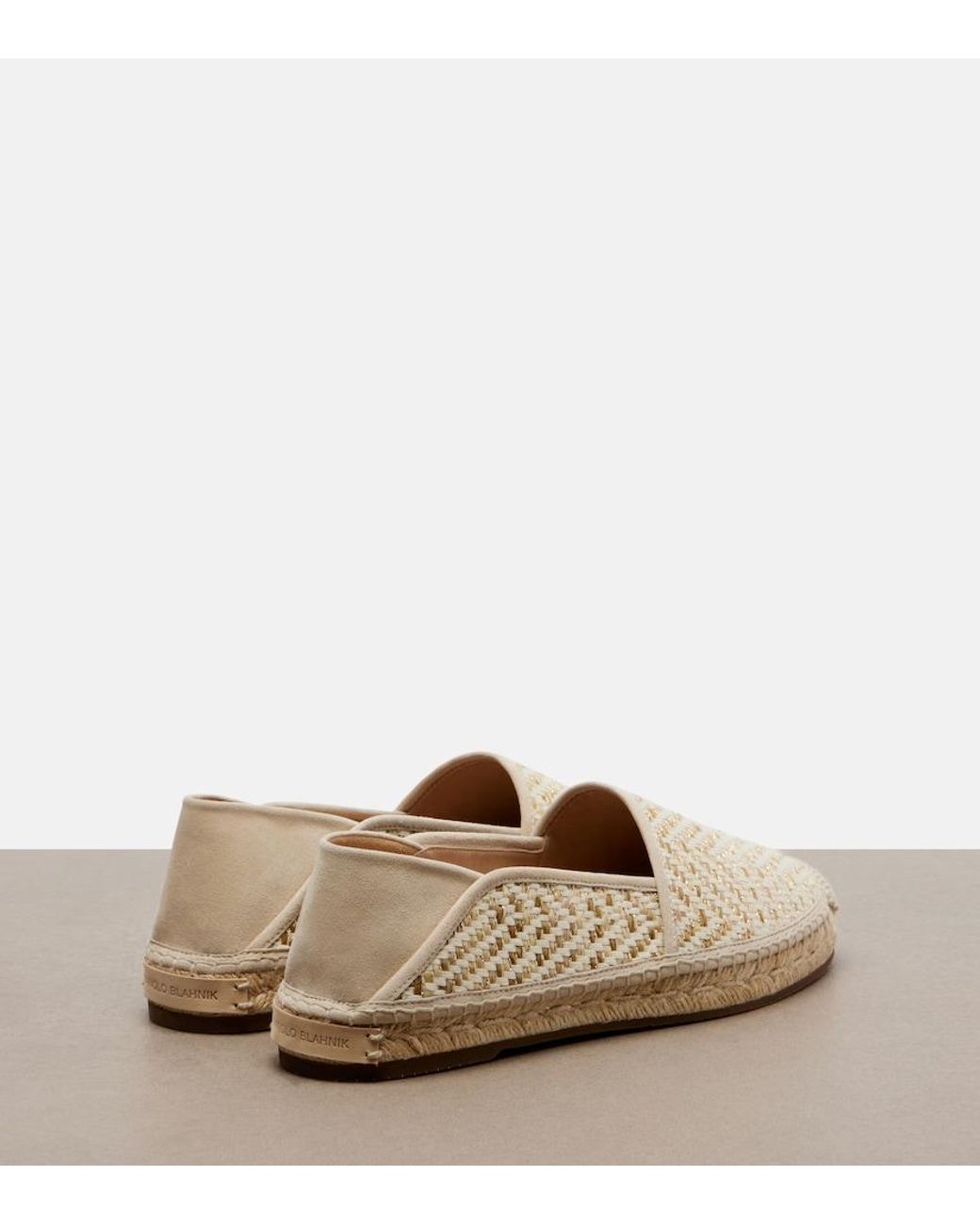 Manolo Blahnik Natural Espadrilles Espadra