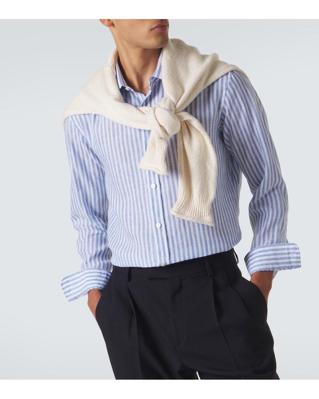 Camicia di Charvet in Blue da Uomo