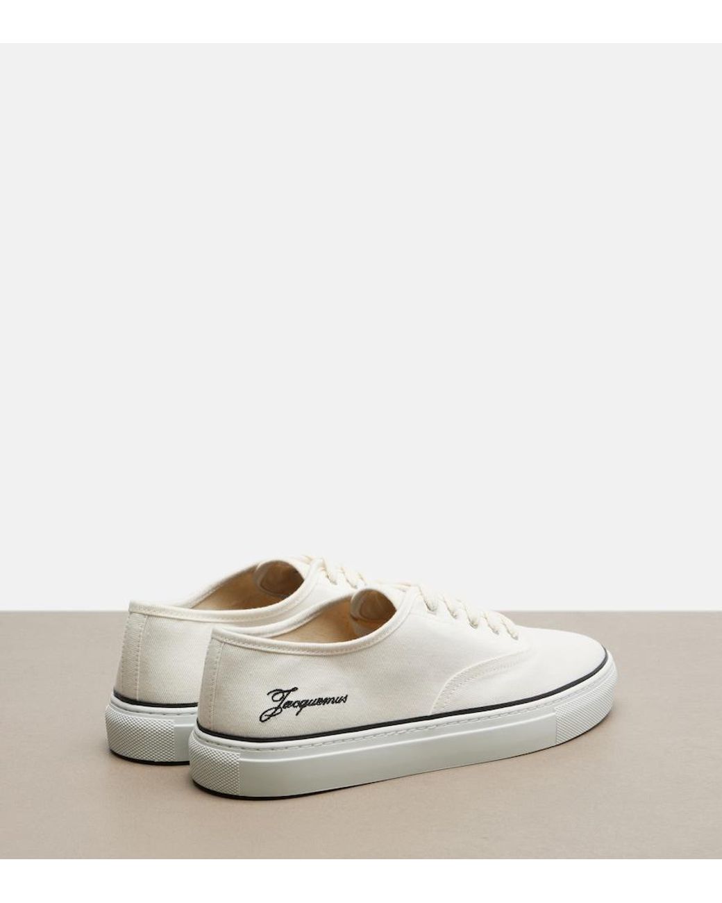 Jacquemus White Fefe Canvas Sneakers