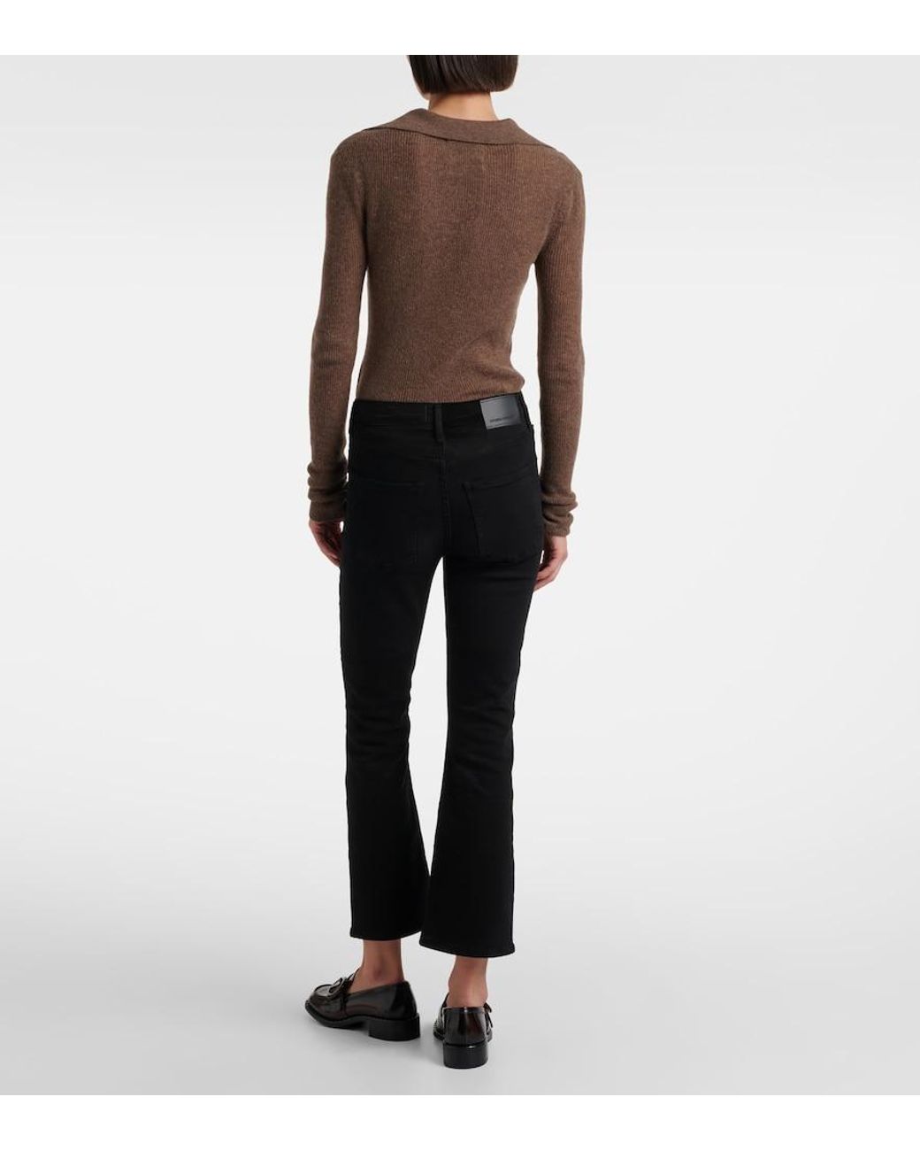 Citizens of Humanity Black Isola Mid-Rise Bootcut Jeans