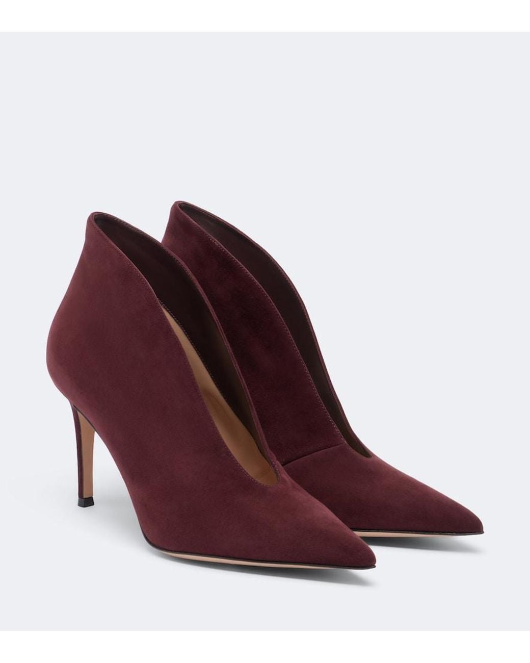 Gianvito Rossi Purple Vania Suede Pumps