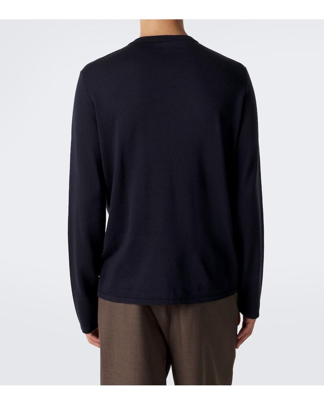 The Row Blue Ayan Cashmere And Silk Henley Shirt for men