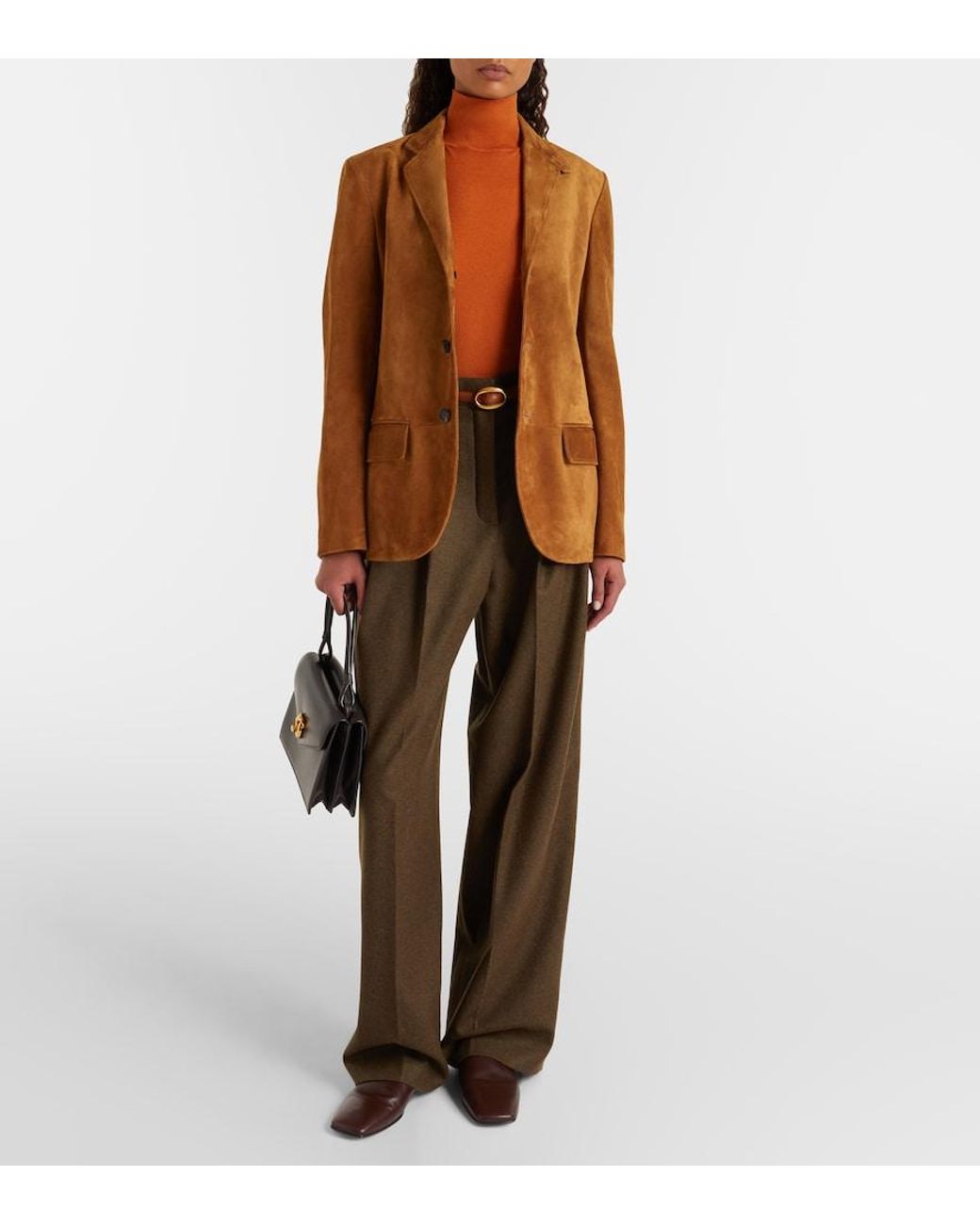 Loro Piana Brown Suede Blazer