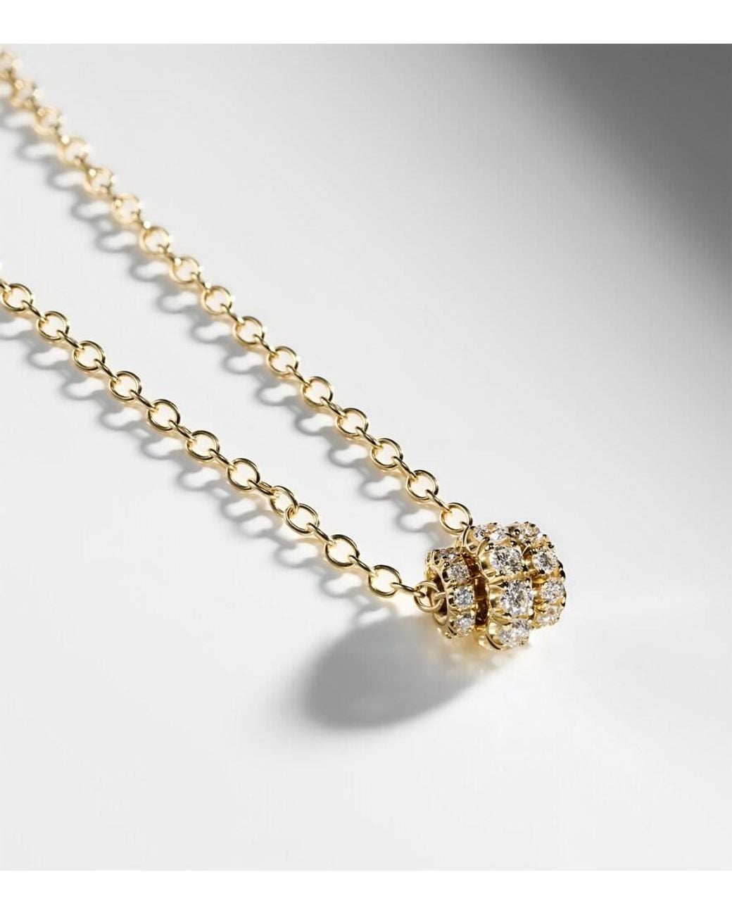 Spinelli Kilcollin Metallic Vesta 18Kt Chain Necklace With Diamonds