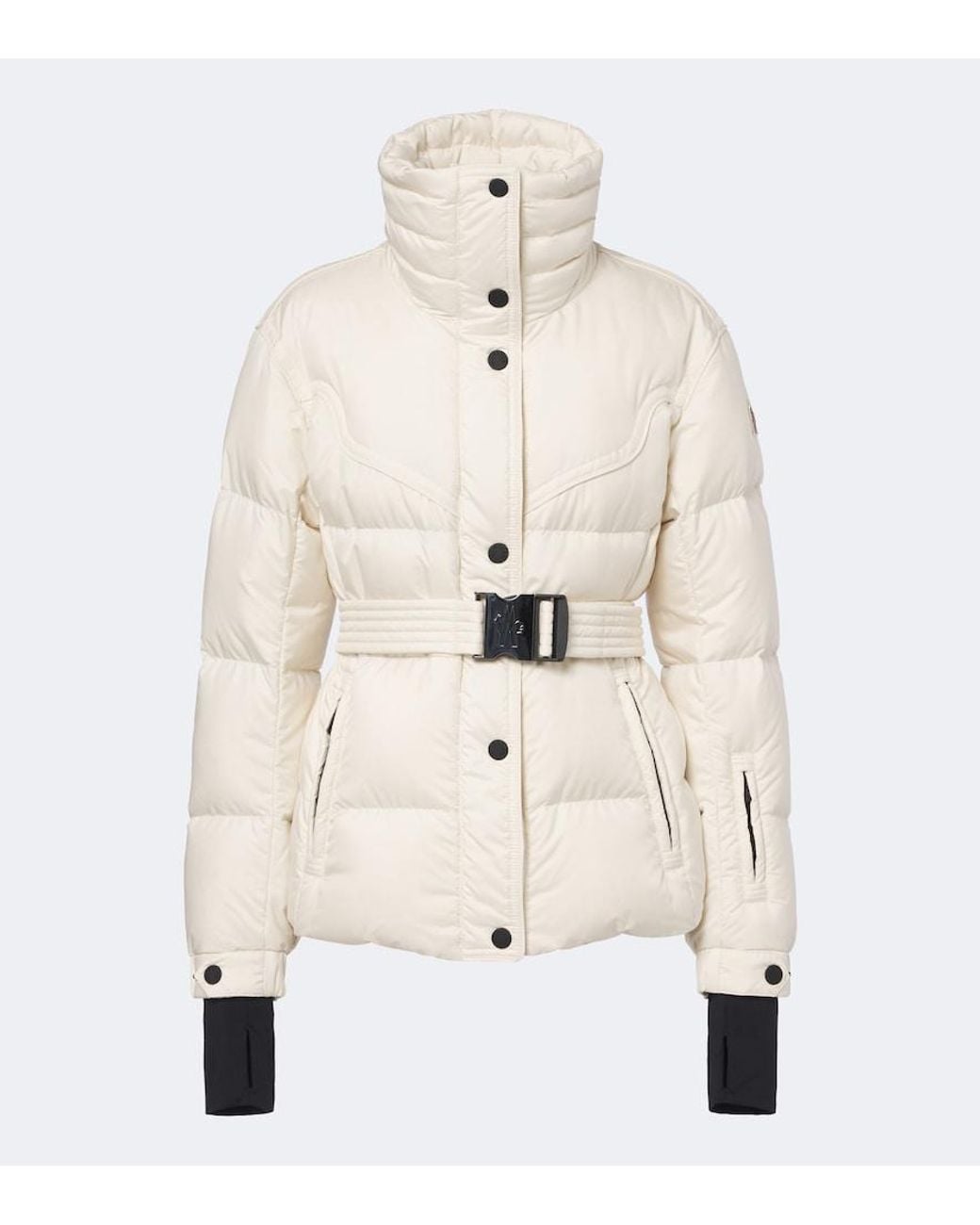 Moncler Natural Karshi Belted Ski Jacket