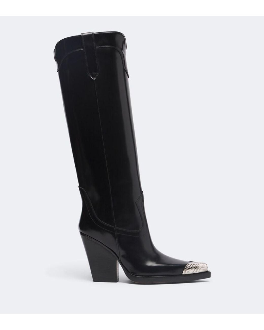Paris Texas Black El Dorado Embellished Leather Cowboy Boots