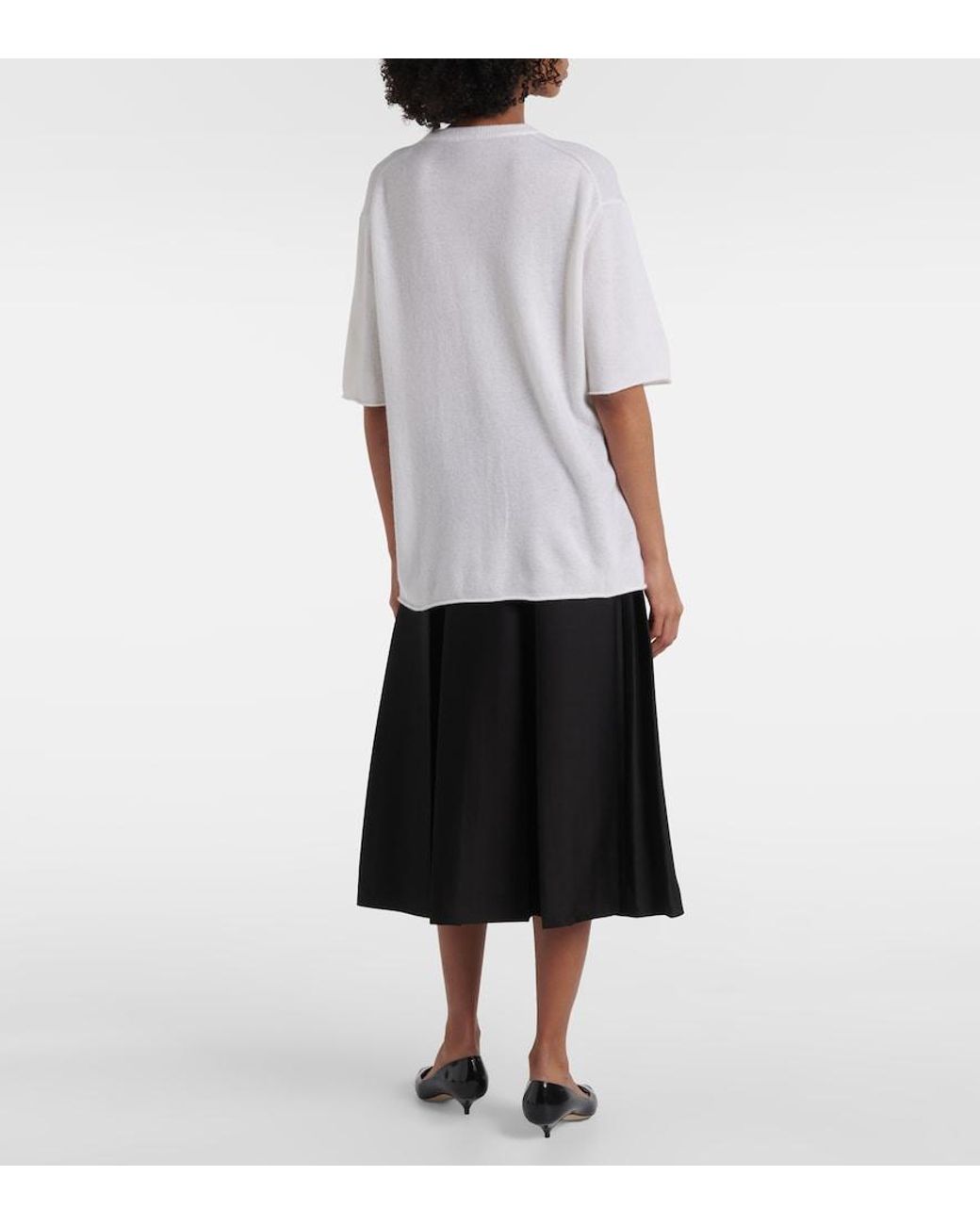 Jardin Des Orangers White Cashmere Top