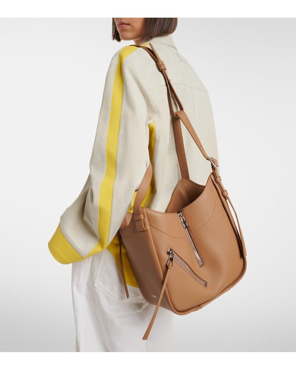 Loewe Brown Hammock Flip Medium Leather Top-Handle Bag