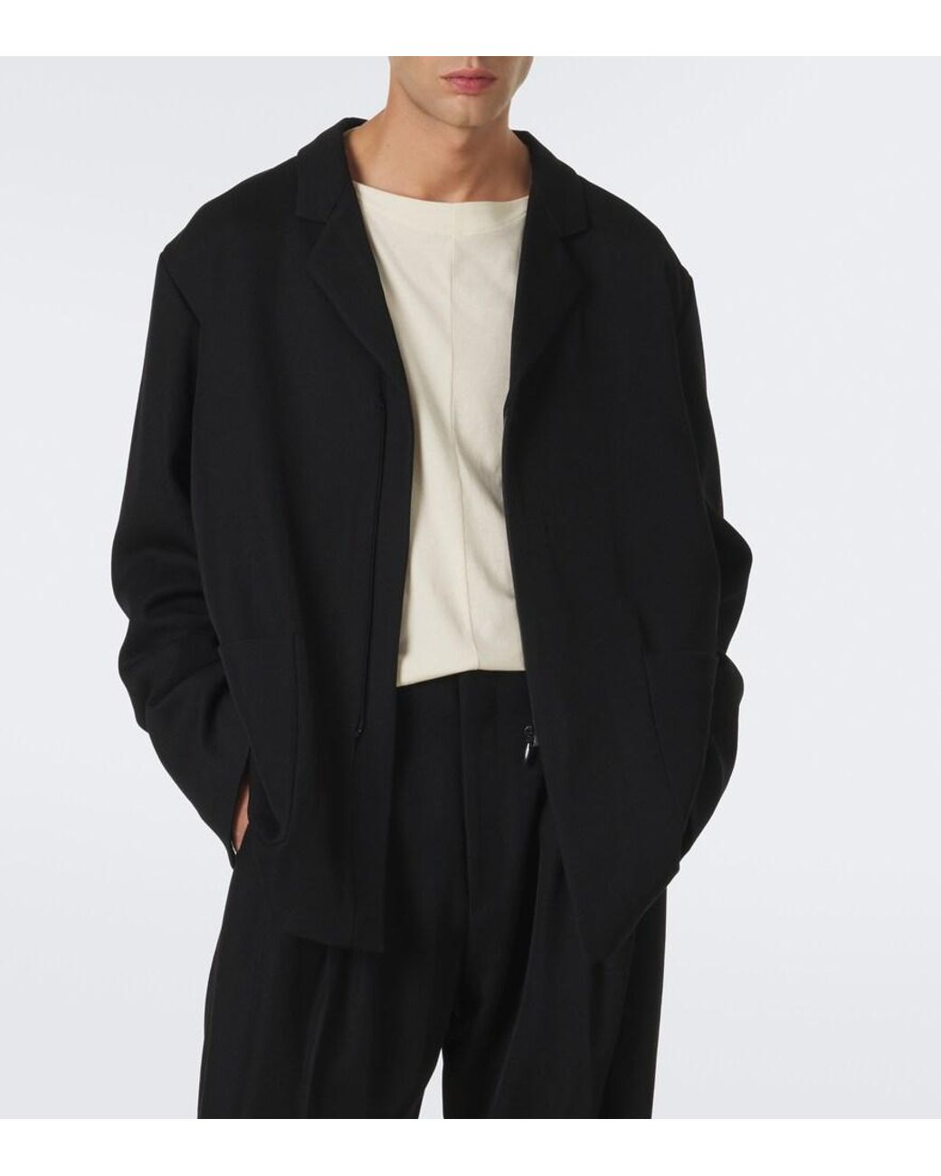 Kiko Kostadinov Black Votive Wool Blazer for men