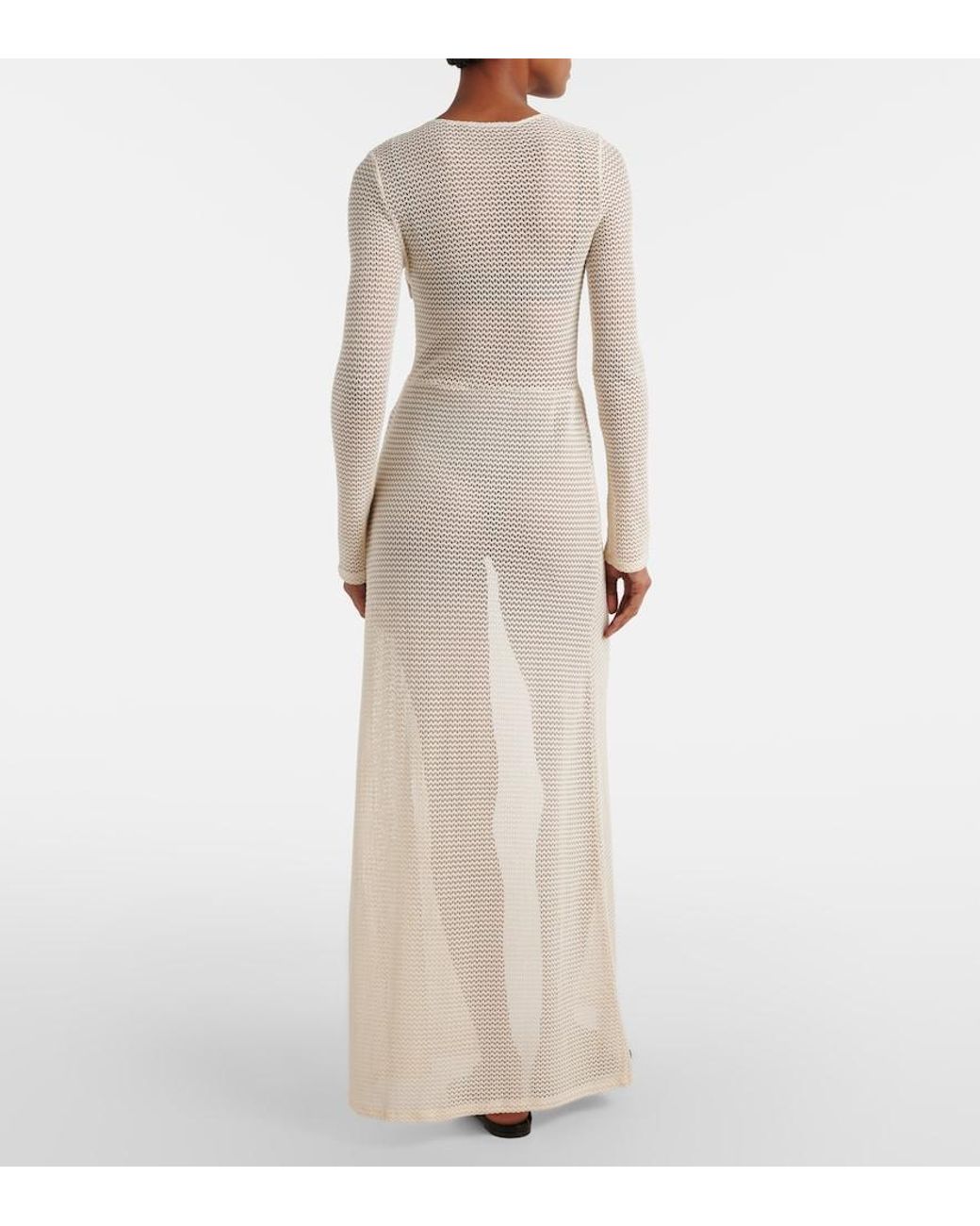 Montce White Crochet Beach Cover-Up