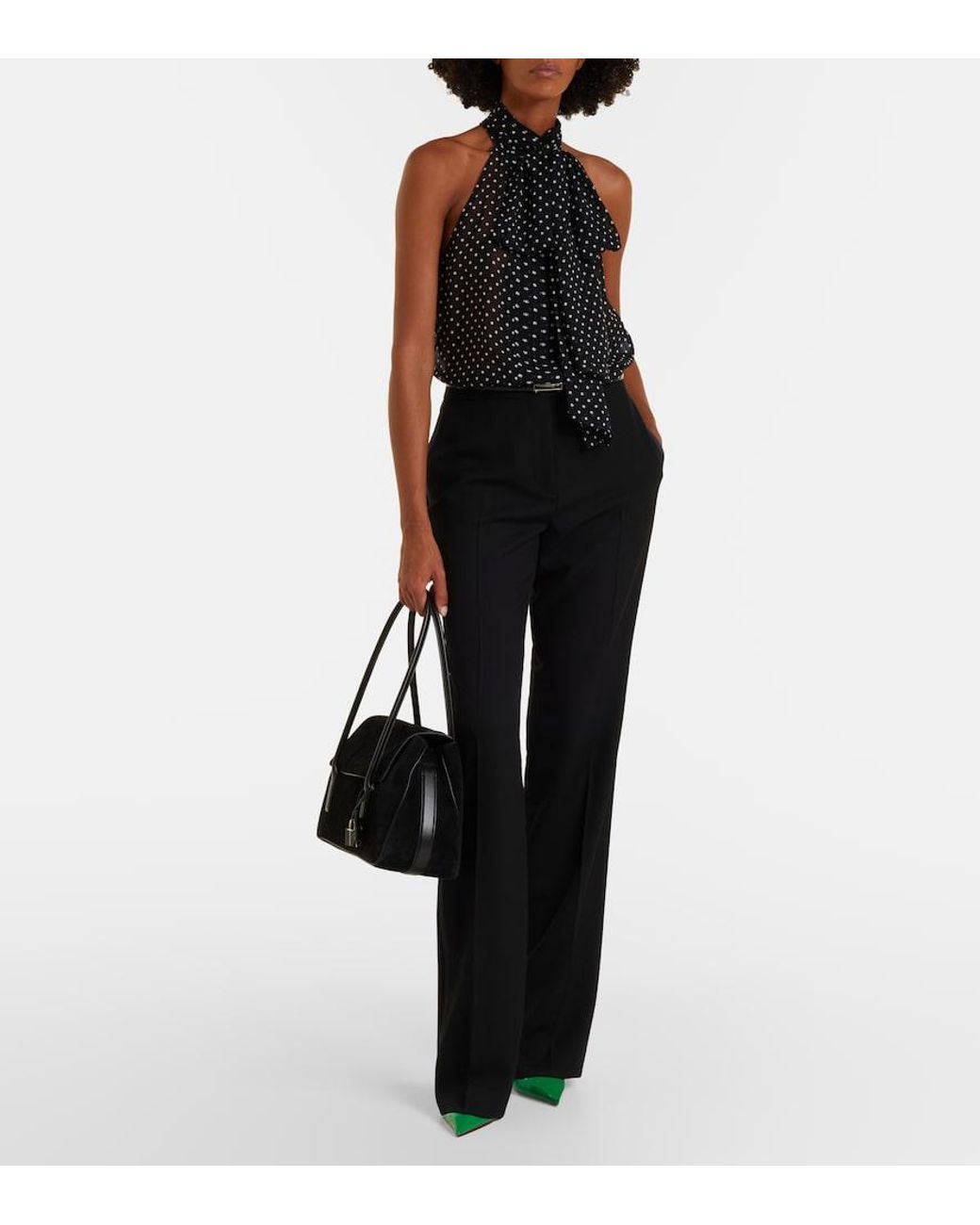 Tom Ford Black Eclipse Medium Suede Shoulder Bag
