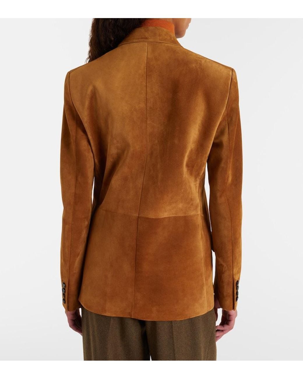 Loro Piana Brown Suede Blazer