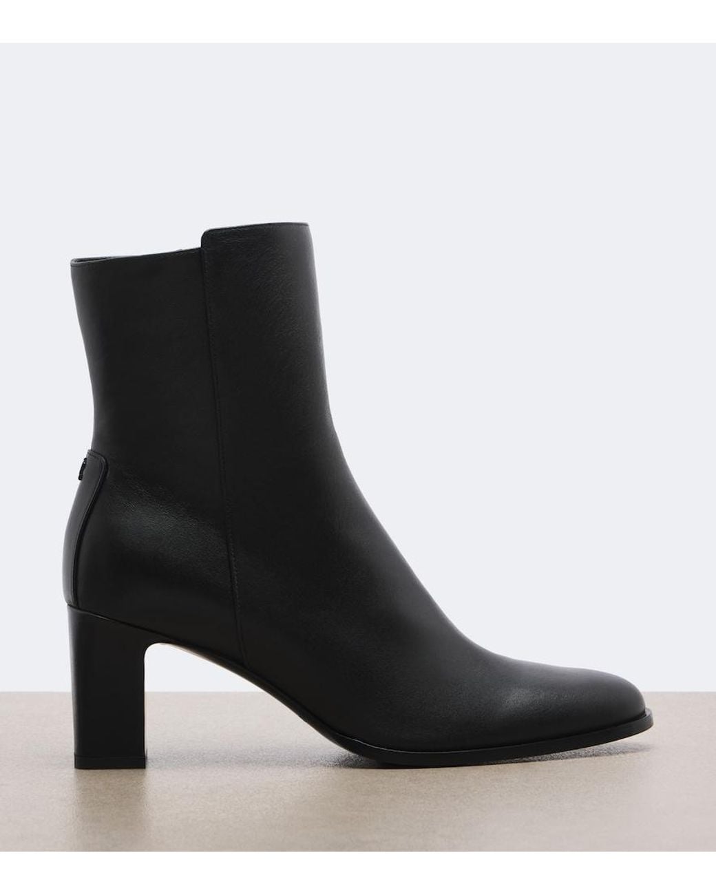 Jimmy Choo Black Caly Leather Ankle Boots