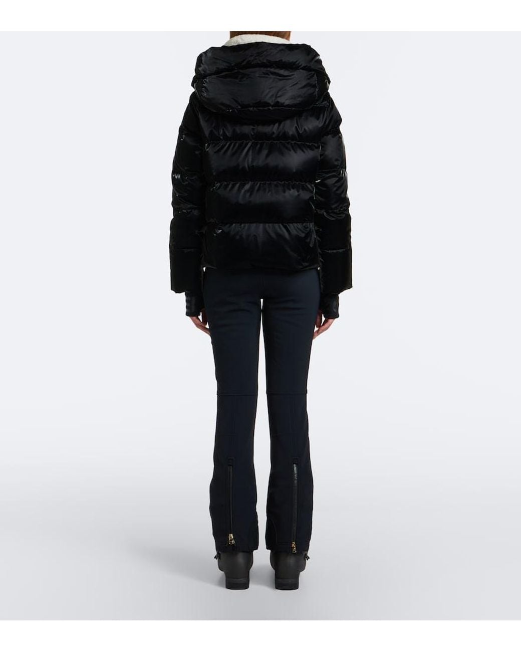 Bogner Black Naia Hooded Down Ski Jacket