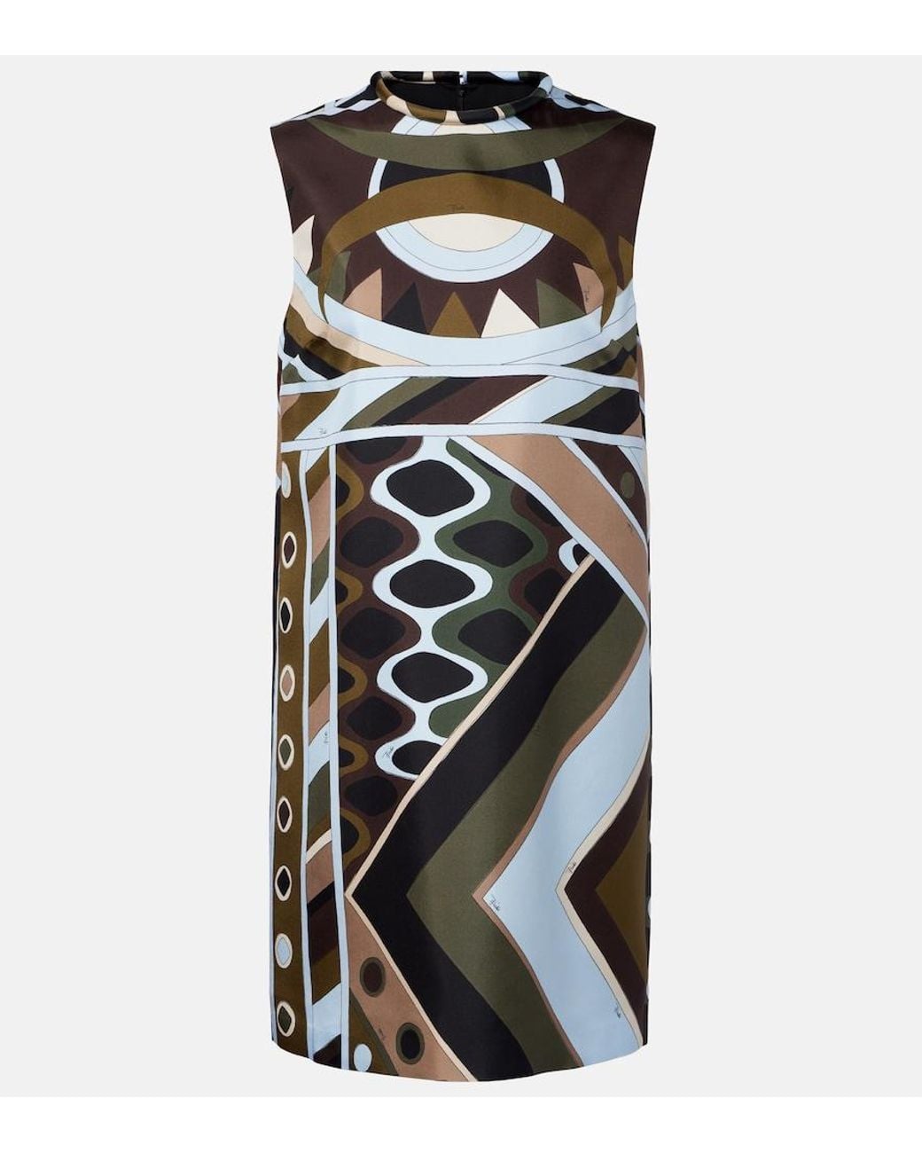 Emilio Pucci Black Vivara Silk Twill Minidress