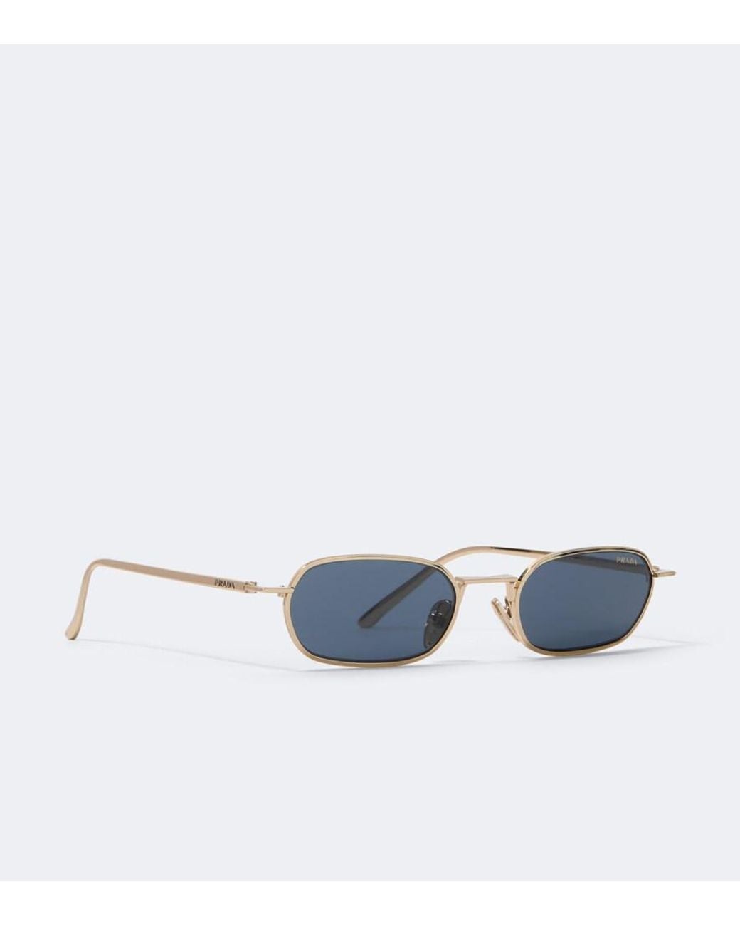 Prada Ovale Sonnenbrille in Blue für Herren
