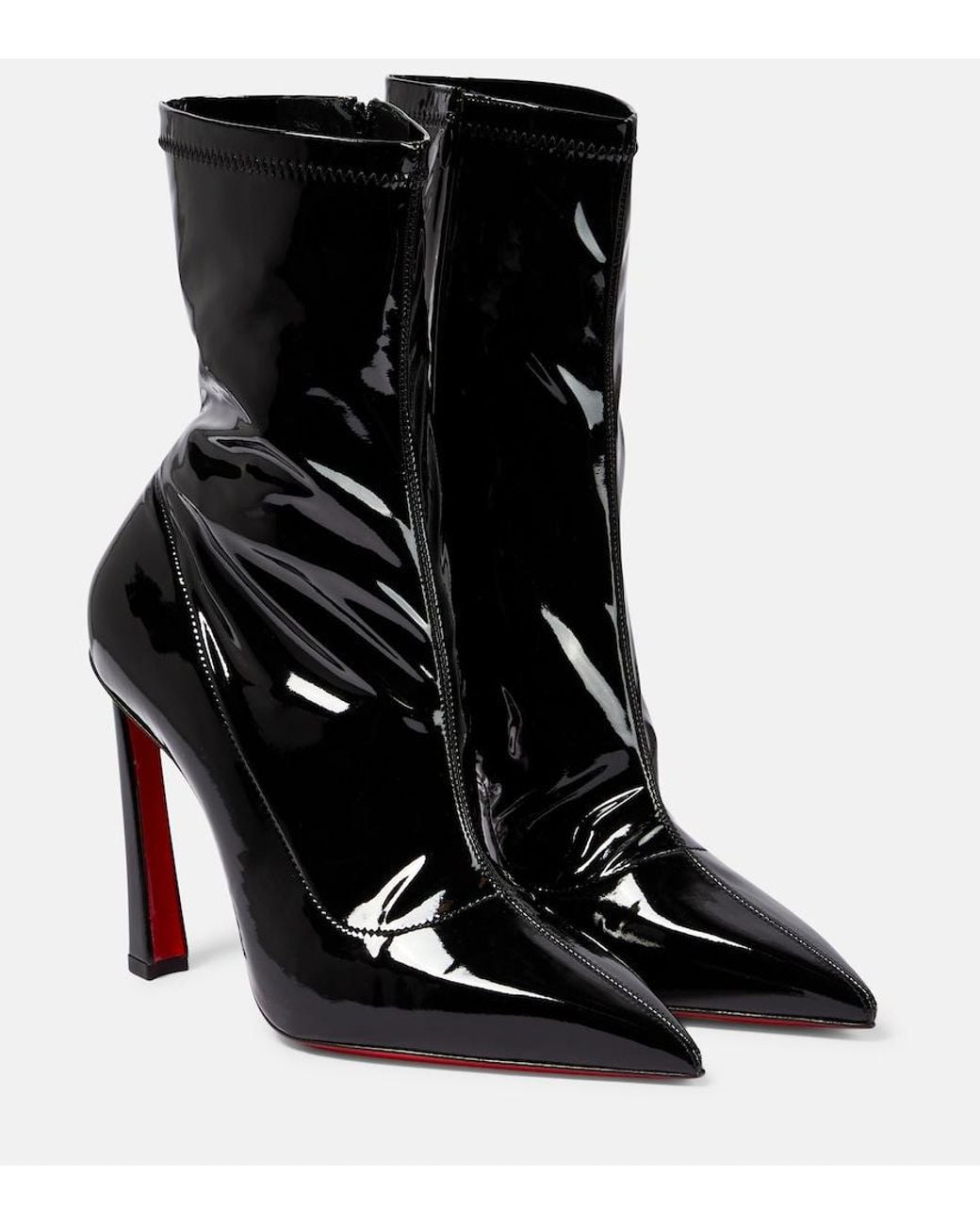 Christian Louboutin Black Condorapik 100 Embellished Ankle Boots