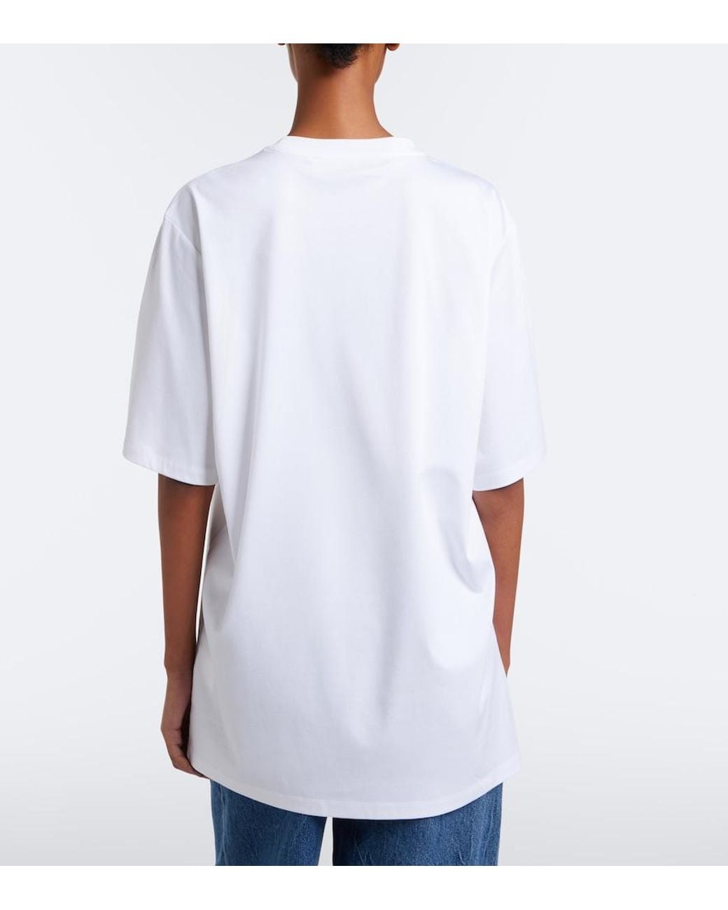 Rohe White Cotton And Silk-Blend Jersey T-Shirt