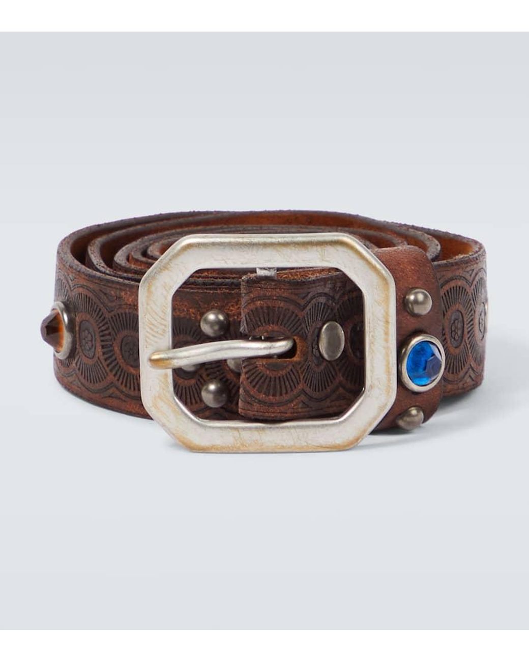小物 RRL LEATHER STUDDED BELT RALPH LAUREN RRL Studded Leather Belt | endource