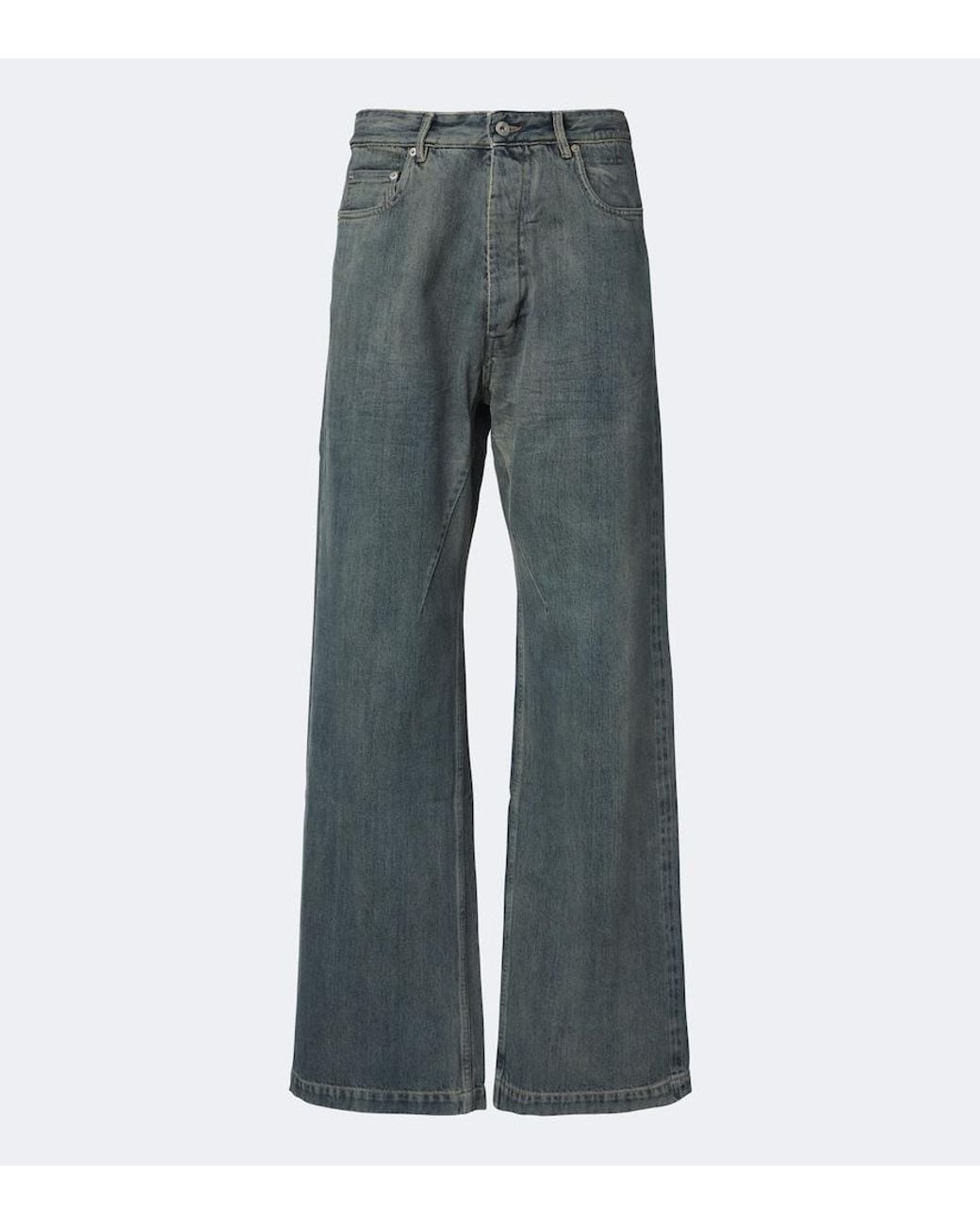 Rick Owens Gray Drkshdw Geth Wide-Leg Jeans for men