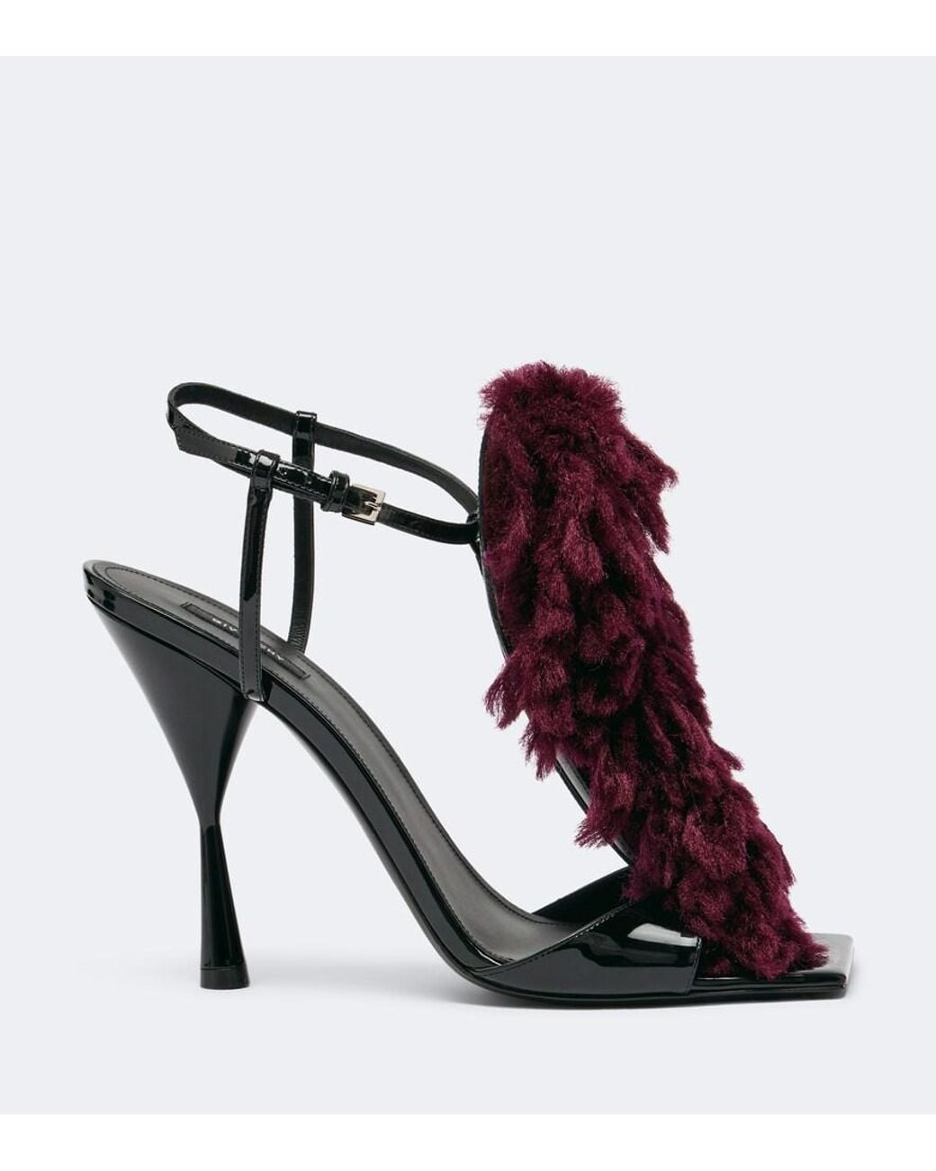 Givenchy Red Pompom Leather Sandals
