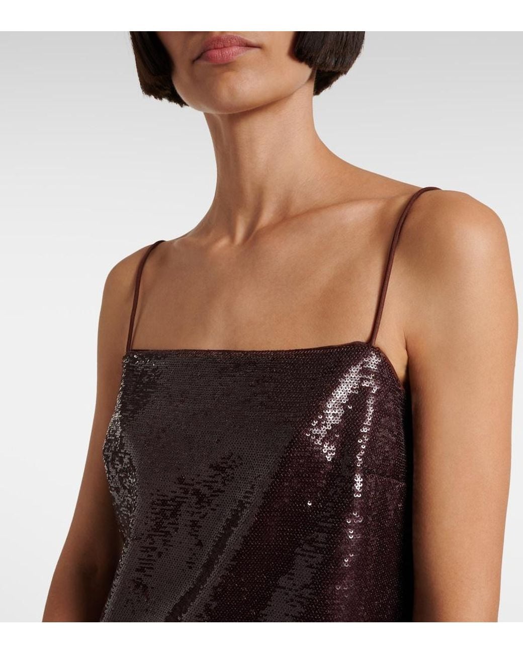 Roland Mouret Purple Sequined Top