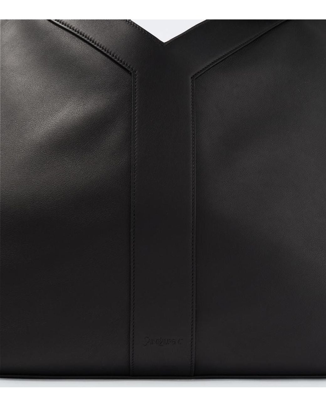 Saint Laurent Black Y Large Leather Tote Bag for men