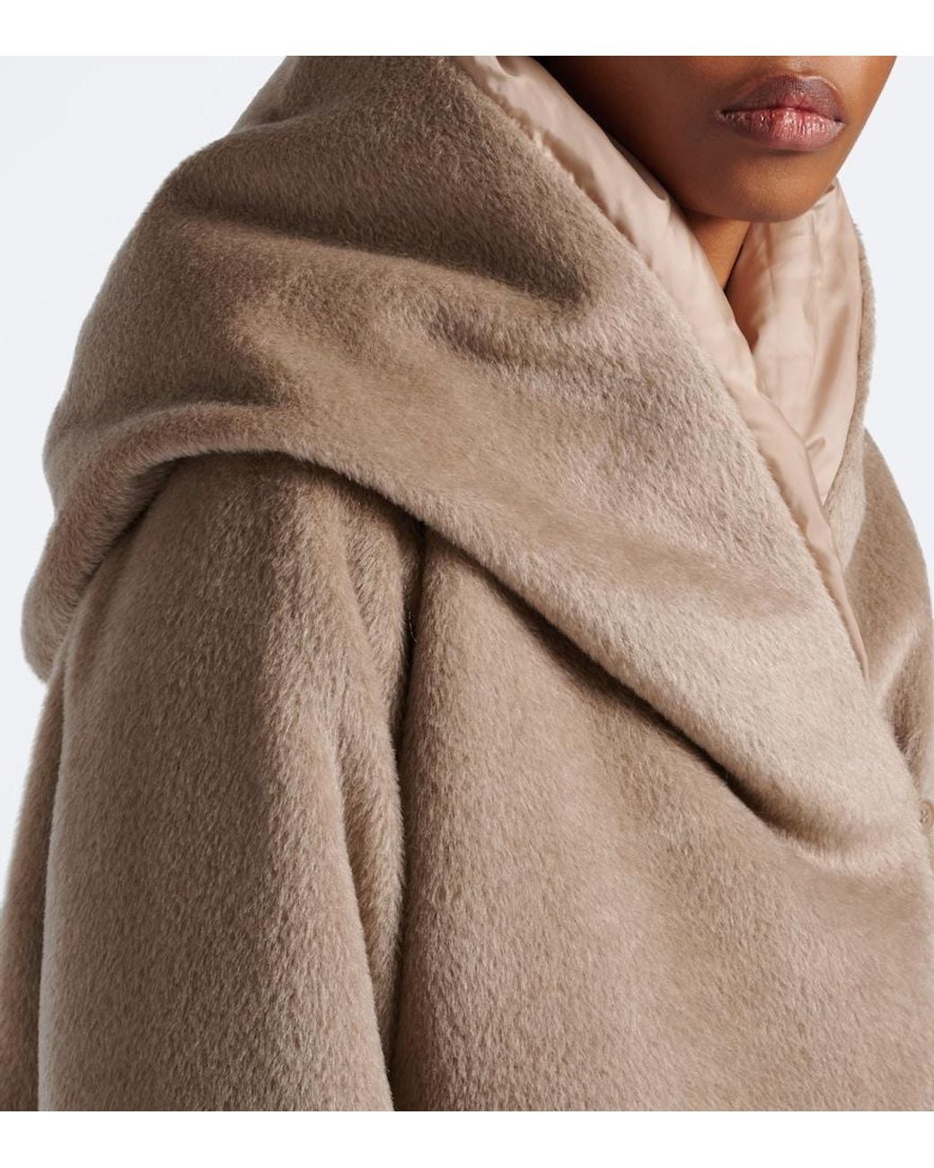Max Mara Natural The Cube Reversible Alpaca And Wool Down Coat