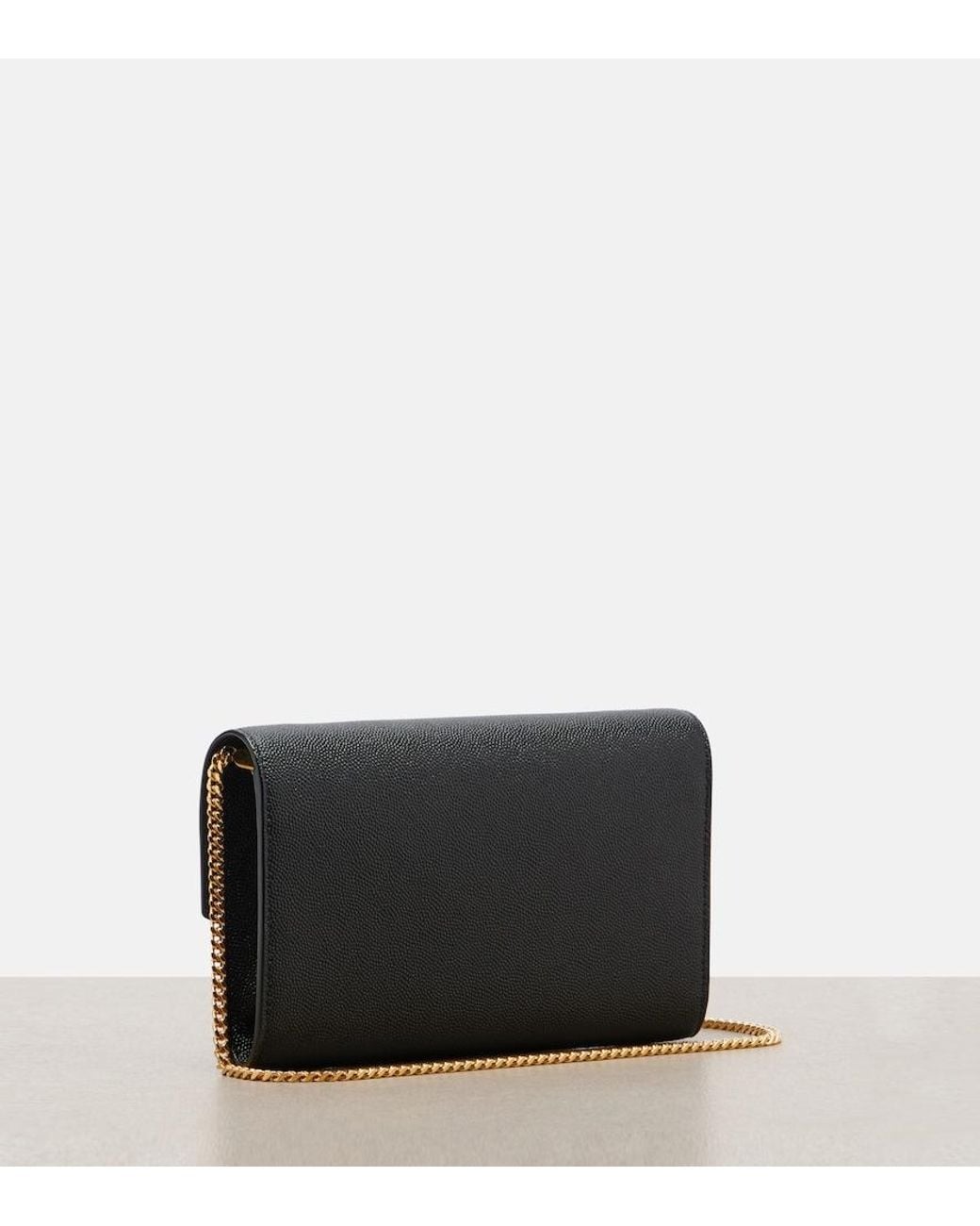 Saint Laurent Black Uptown Leather Cross-body Bag