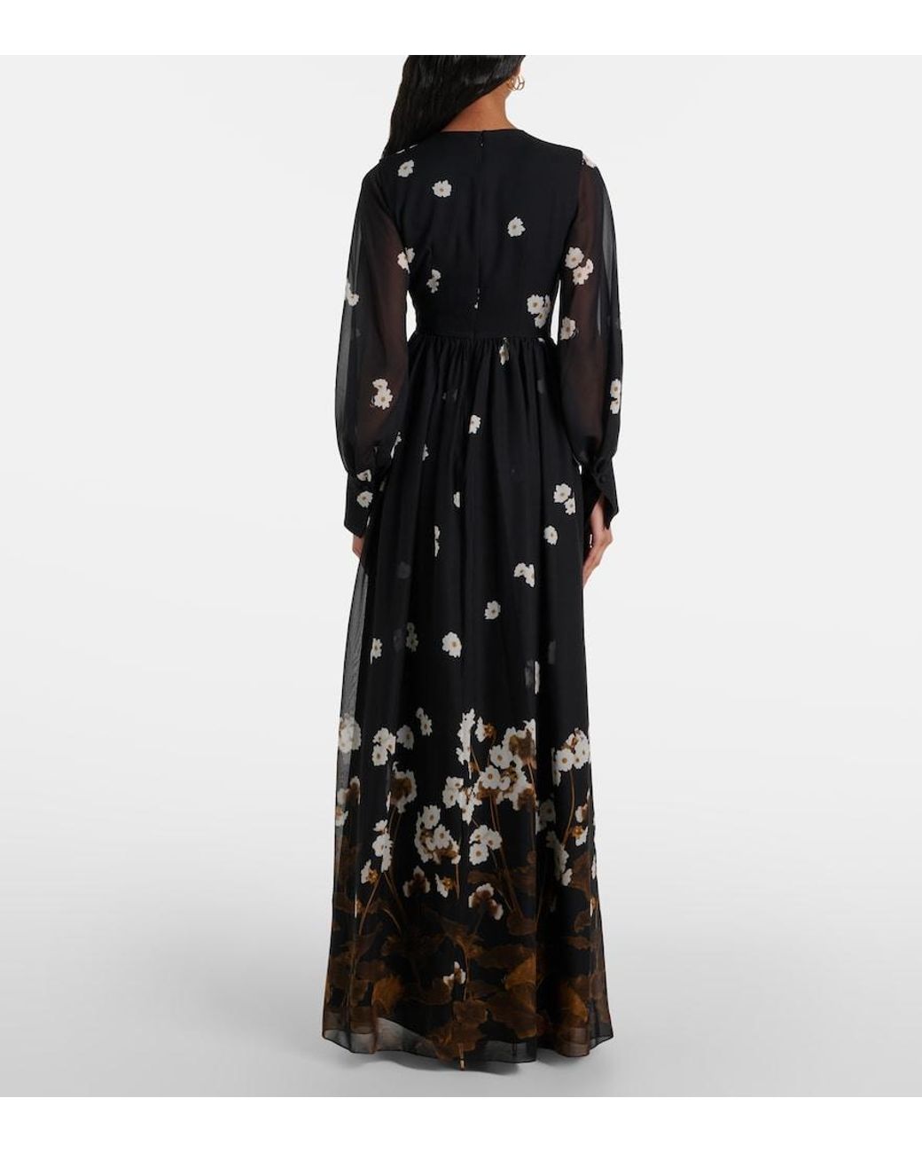 Erdem Black Silk Gown