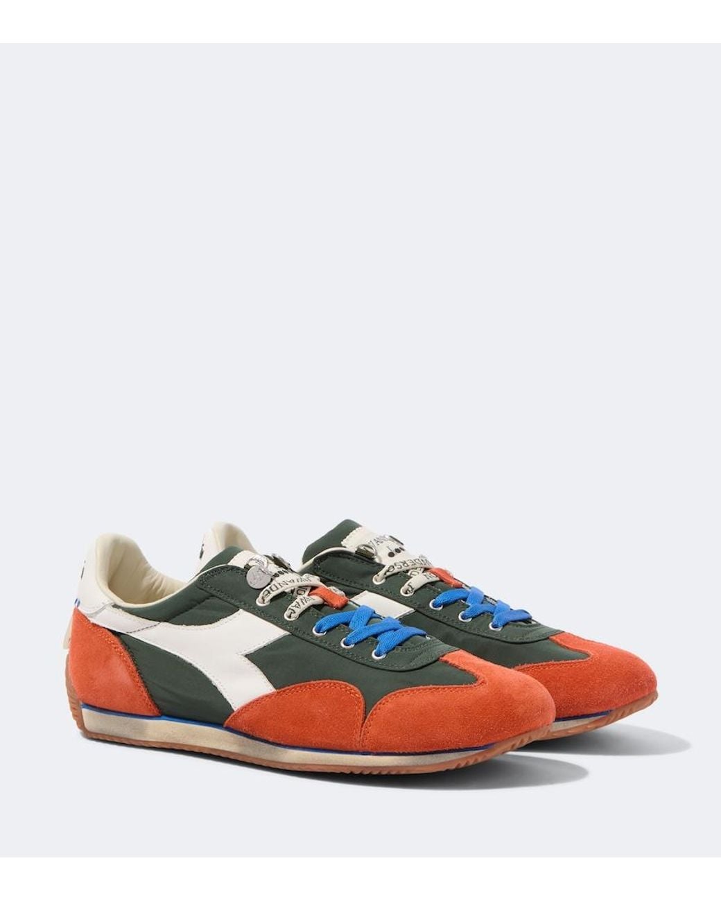 J.W. Anderson Blue X Diadora Equipe Leather Sneakers for men