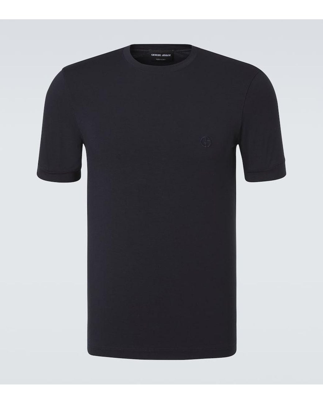Giorgio Armani Black Jersey T-Shirt for men