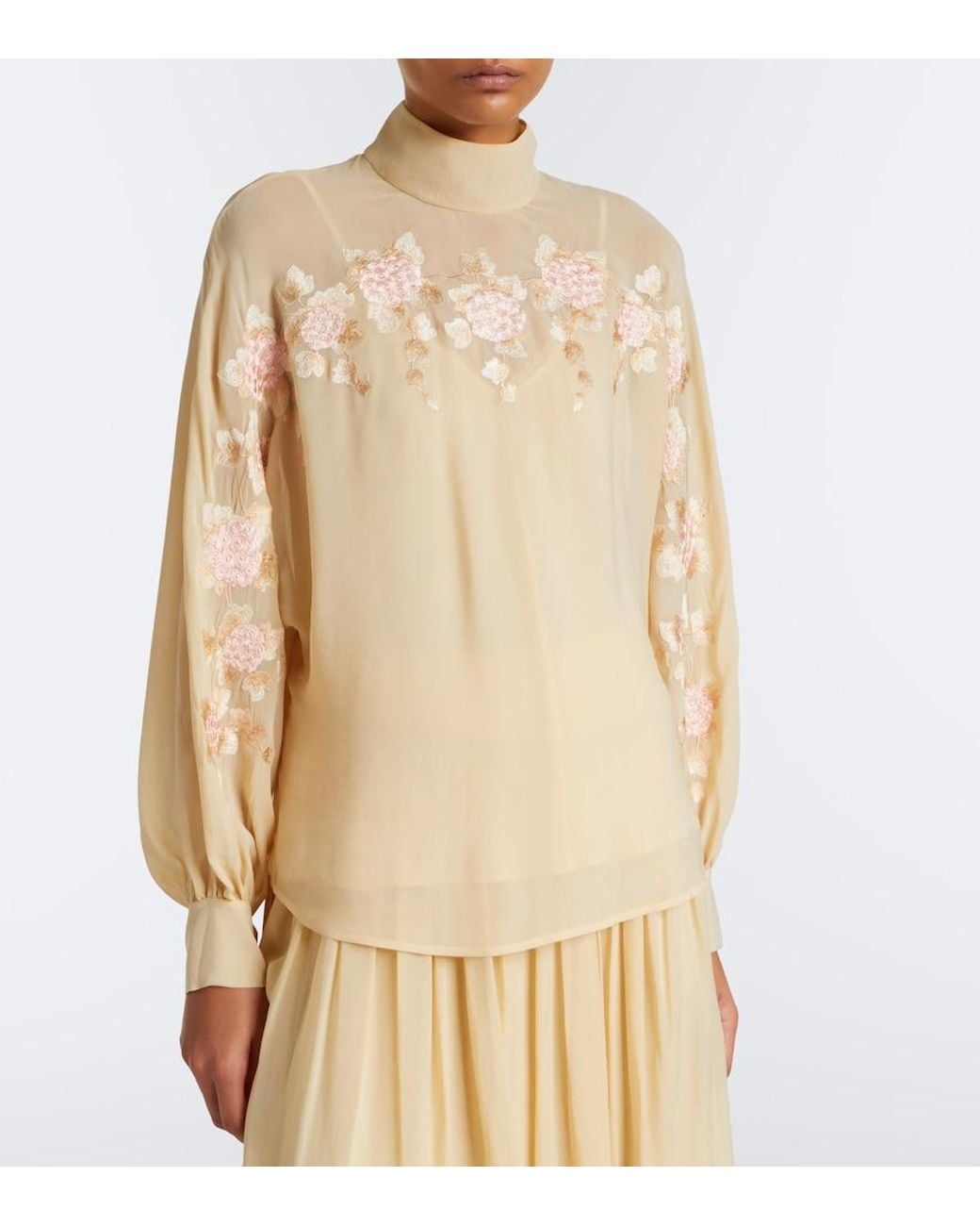 Zimmermann Natural Valiant Embroidered Blouse