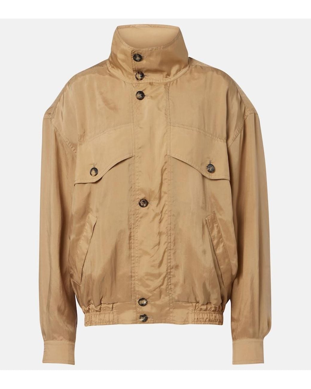 Saint Laurent Brown Oversized Blouson Jacket