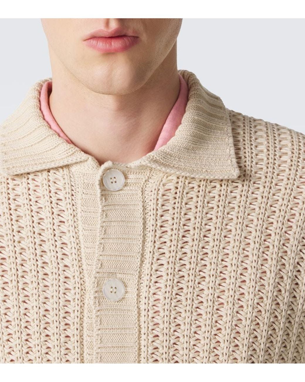 Orlebar Brown Natural Thomas Cotton Cardigan for men