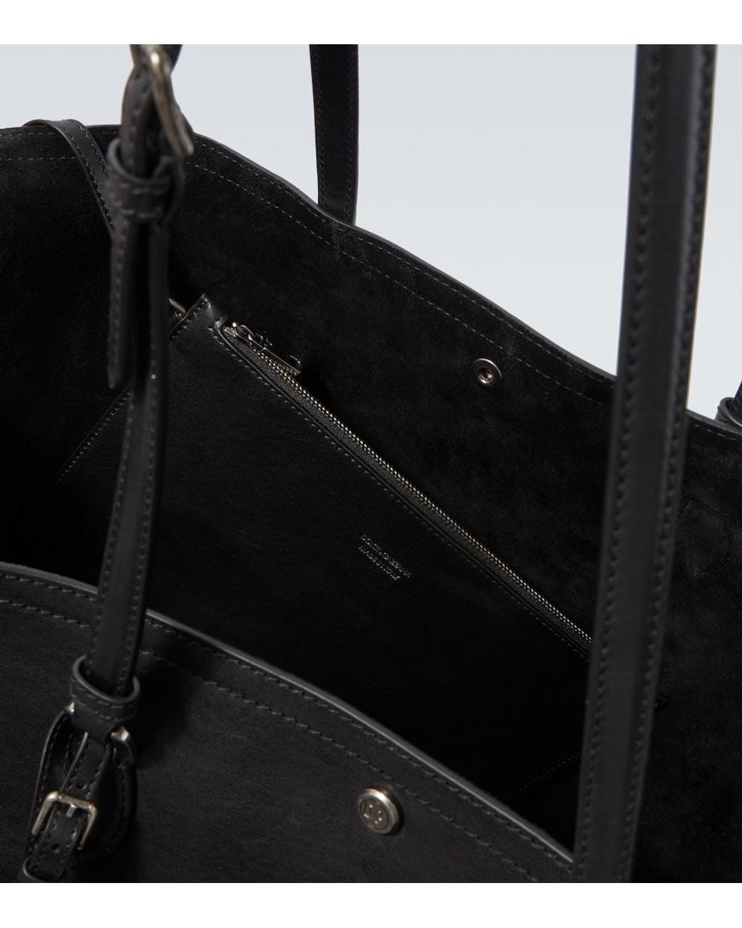 Dolce & Gabbana Black Atene Leather Tote Bag for men