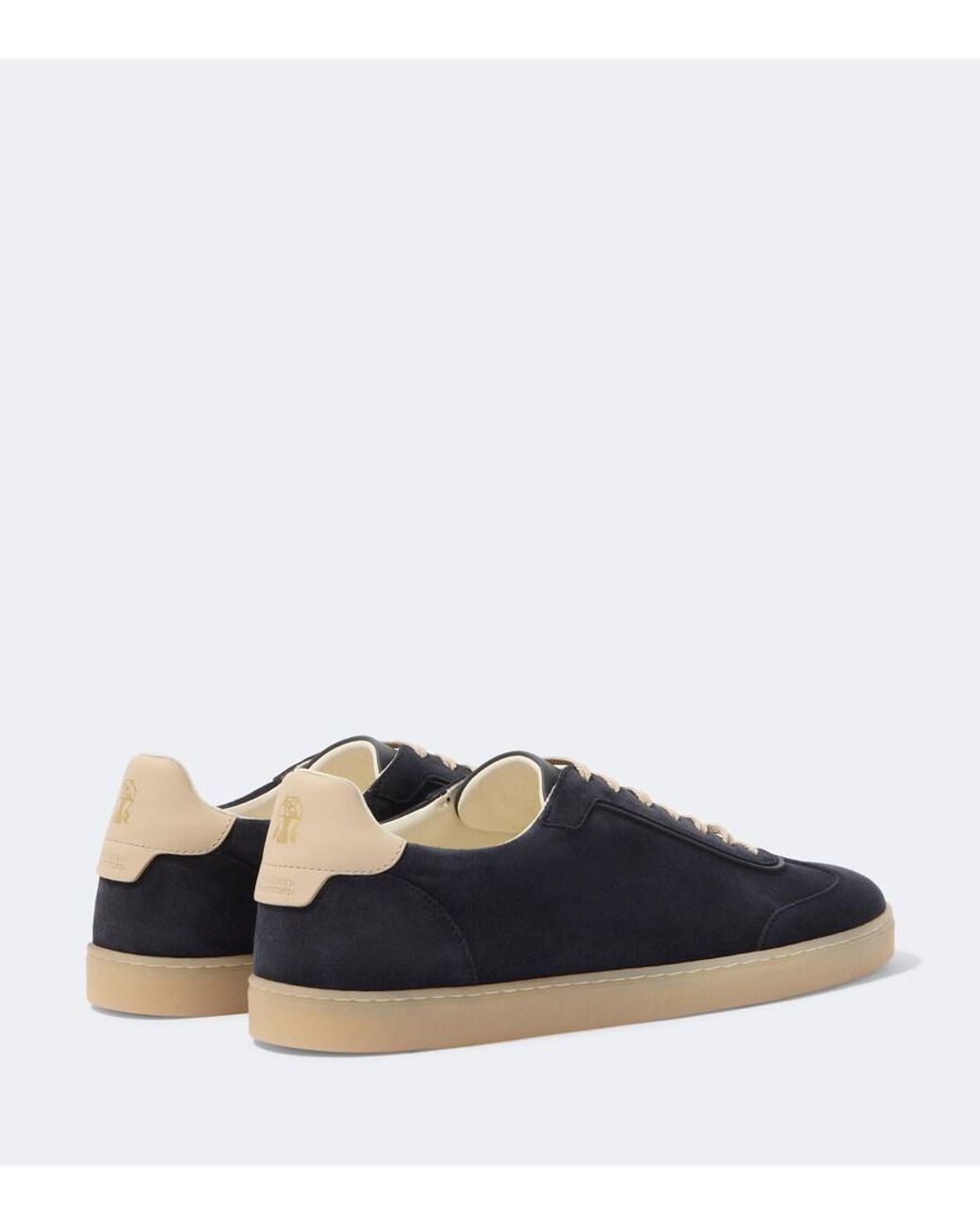 Brunello Cucinelli Blue Suede Sneakers for men