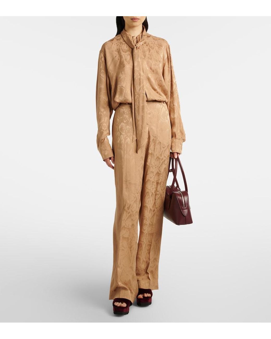 Mules Compensees Sneak Elyse Stella McCartney en coloris Red