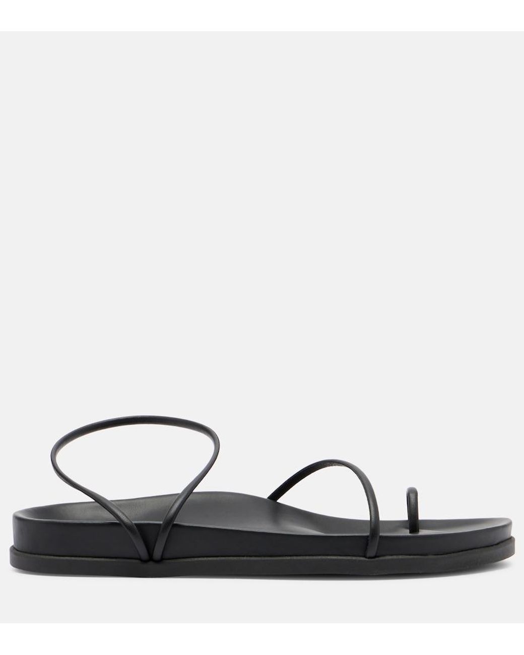 Ancient Greek Sandals Black Kansiz Sandals