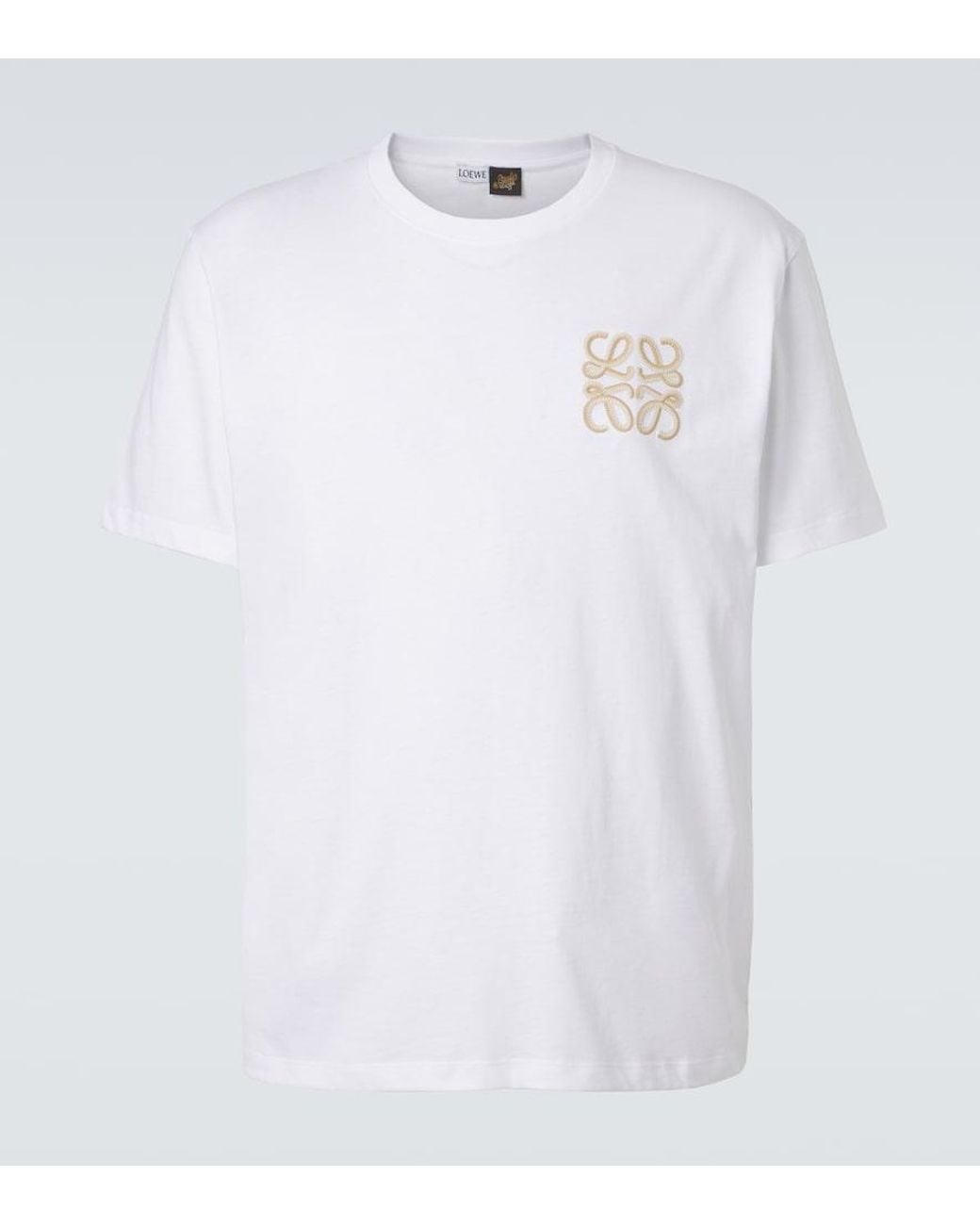 Loewe White Paula's Ibiza Cotton Jersey T-Shirt for men