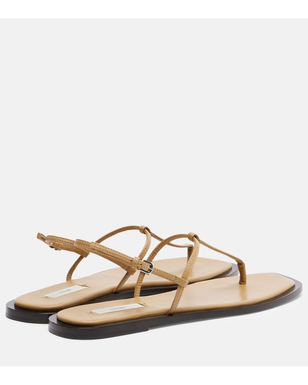 Totême Natural Leather Thong Sandals