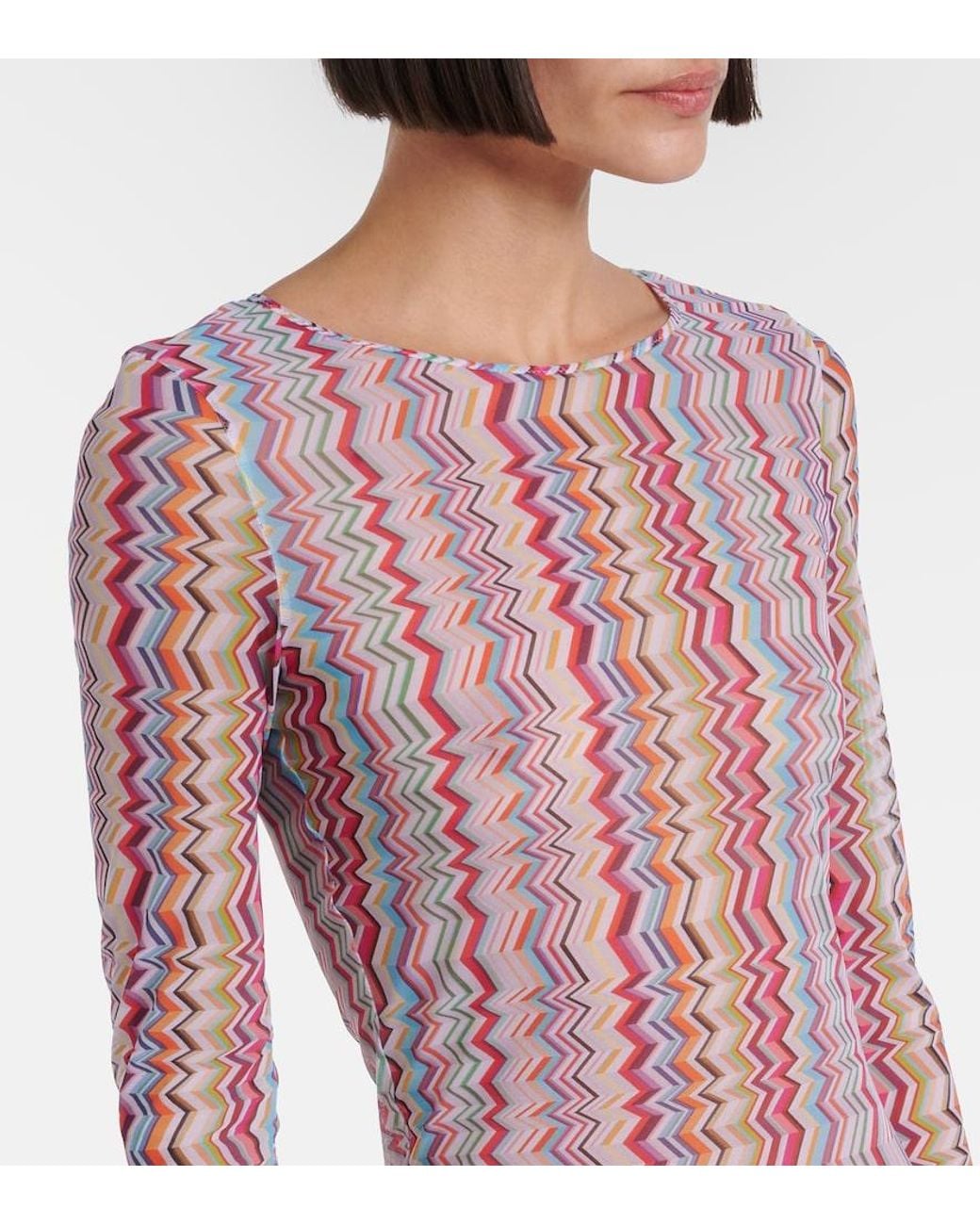 Missoni Pink Zigzag Minidress