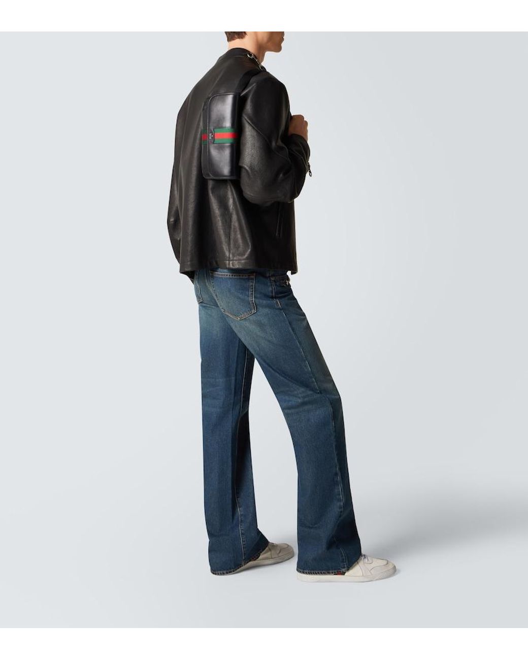 Marsupio Web Trademark Small di Gucci in Black da Uomo