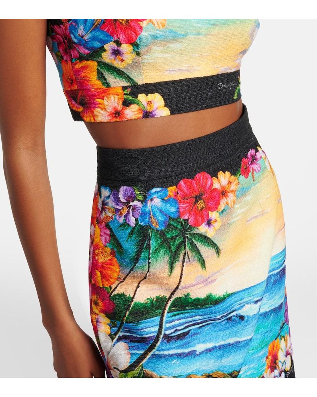 Dolce & Gabbana Multicolor Printed Miniskirt