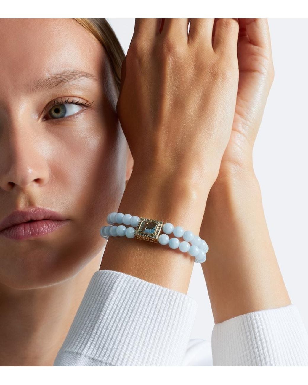 Bracciale Multi Spacers di Sydney Evan in Blue