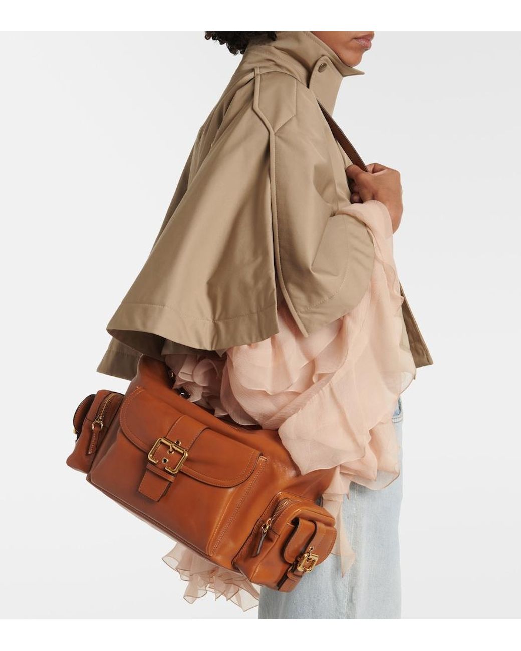 Chloé Brown Medium Leather Camera Bag