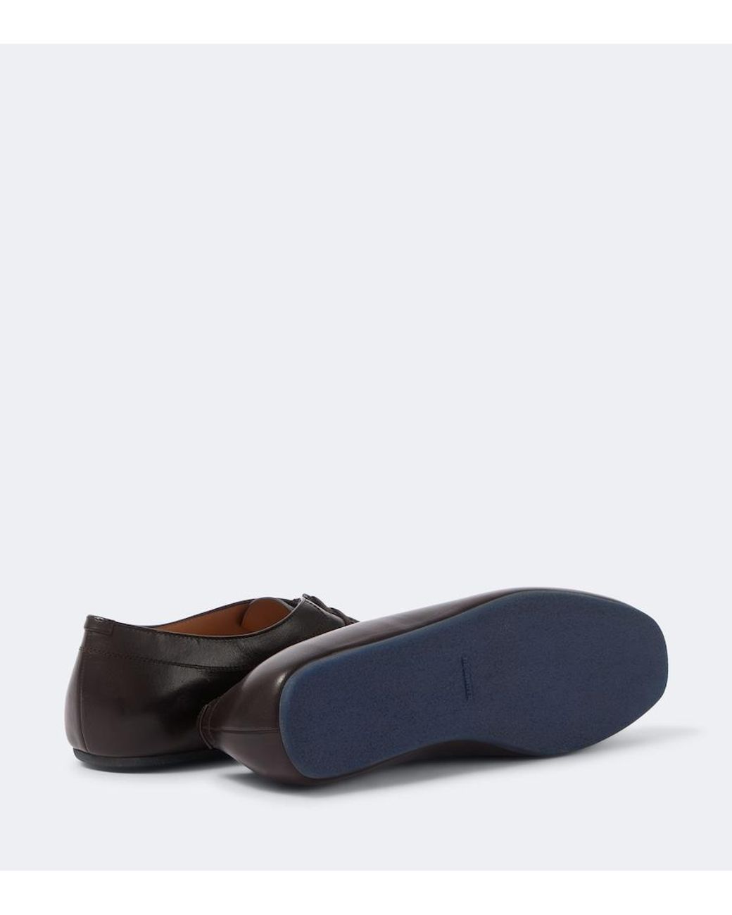 Jil Sander Brown Hood Leather Lace-Up Shoes for men